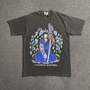 Warren Lotas Skulls Stone Washed Skull Samurai Short Sleeve T Shirt